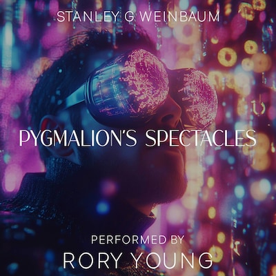 Pygmalion's Spectacles – omslag til lydbogen af Stanley G. Weinbaum