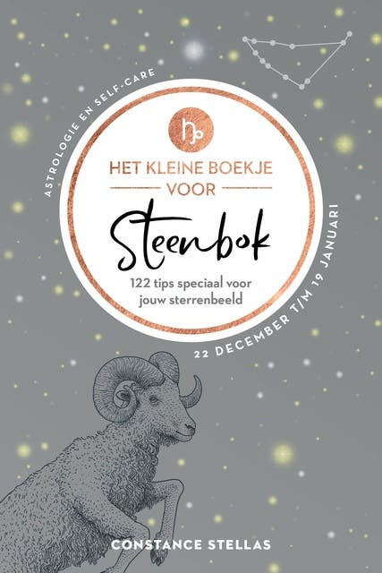 Het kleine boekje voor Steenbok: 122 tips speciaal voor jouw sterrenbeeld – omslag van het luisterboek van Constance Stellas