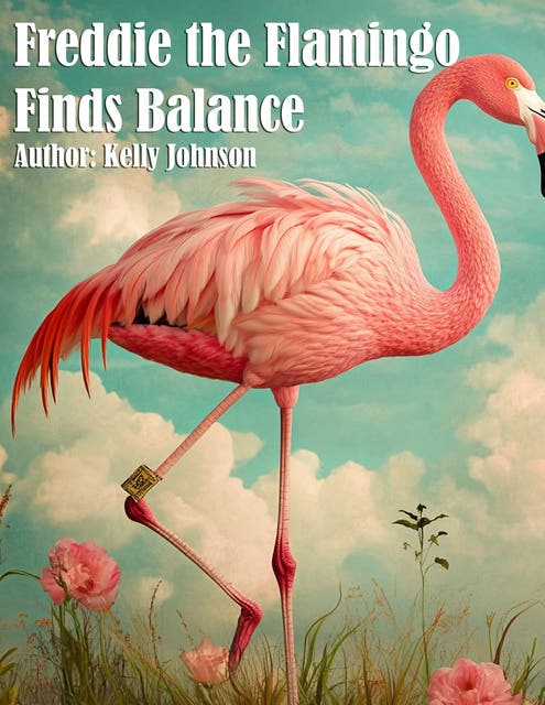 Freddie the Flamingo Finds Balance – omslag til lydbogen af Kelly Johnson