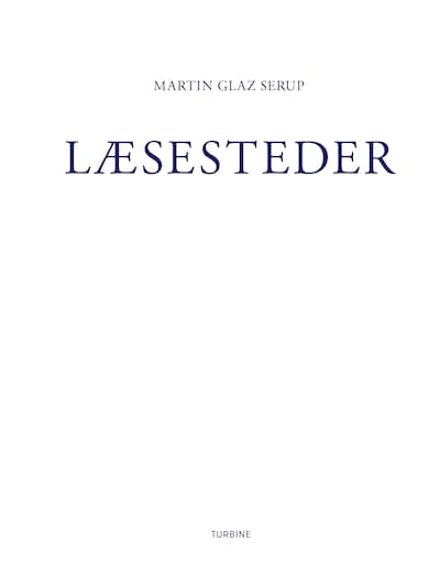 Læsesteder – omslag til lydbogen af Martin Glaz Serup