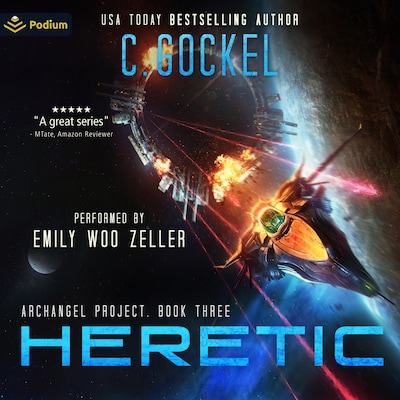 Heretic – omslag til lydbogen af C. Gockel