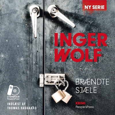 Brændte Sjæle – omslag til lydbogen af Inger Wolf