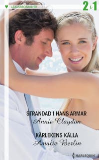 Strandad i hans armar / Glödande projekt – omslag till ljudboken av Amalie Berlin,Annie Claydon