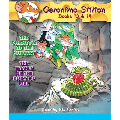 The Phantom of the Subway / The Temple of the Ruby of Fire - Geronimo Stilton, Books 13 - 14 (Unabridged) – okładka audiobooka, autor Geronimo Stilton