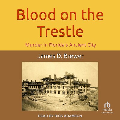 Blood on the Trestle – omslag til lydbogen af James D. Brewer