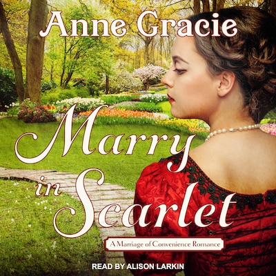 Marry in Scarlet – omslag til lydbogen af Anne Gracie