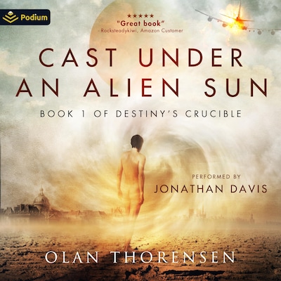 Cast Under an Alien Sun – omslag til lydbogen af Olan Thorensen