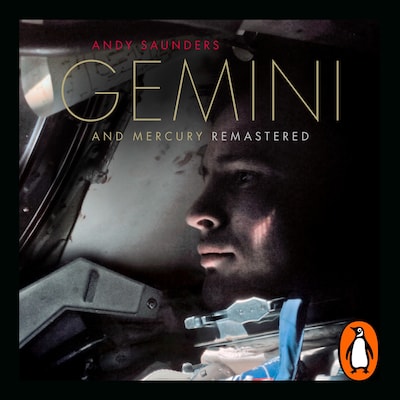Gemini and Mercury Remastered – omslag til lydbogen af Andy Saunders