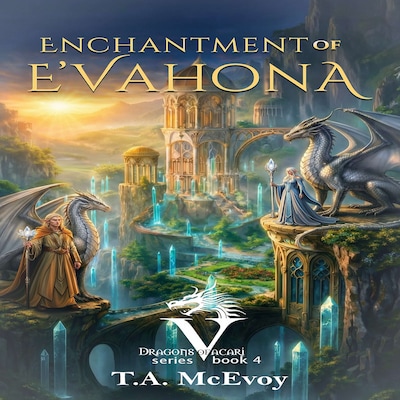 Enchantment of E'vahona – omslag til lydbogen af T. A.  McEvoy