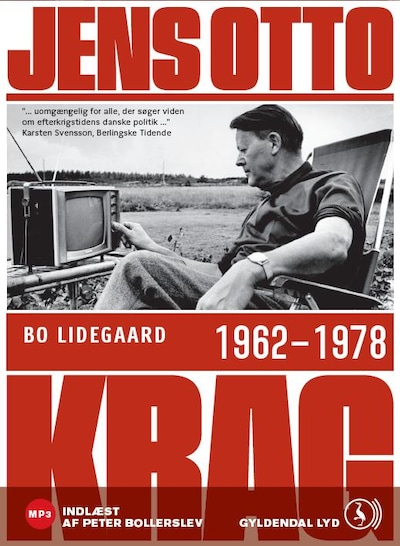 Jens Otto Krag 1962 - 1978 – omslag til lydbogen af Bo Lidegaard