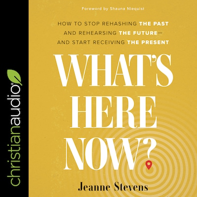 What's Here Now? – omslag til lydbogen af Jeanne Stevens