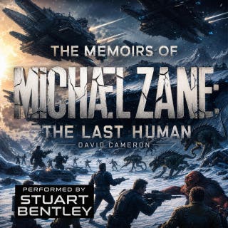 The Last Human: The Memoirs of Michael Zane – omslag till ljudboken av David Cameron