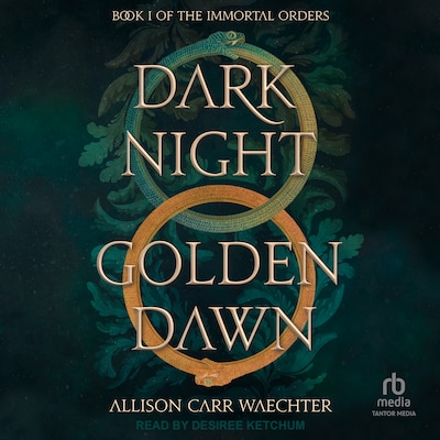 Dark Night Golden Dawn – omslag til lydbogen af Allison Carr Waechter