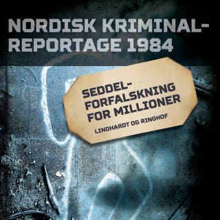 Seddelforfalskning for millioner – omslag til lydbogen af Diverse