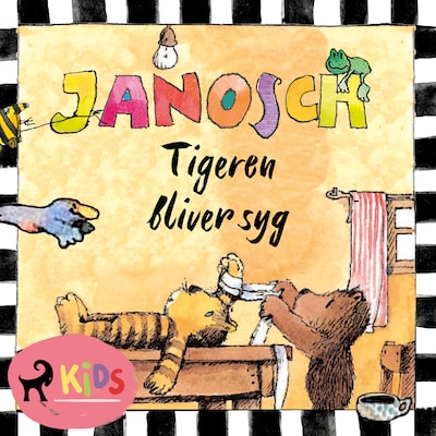 Tigeren bliver syg – omslag til lydbogen af Janosch
