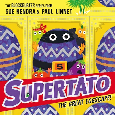 Supertato: The Great Eggscape! – omslag til lydbogen af Sue Hendra, Paul Linnet