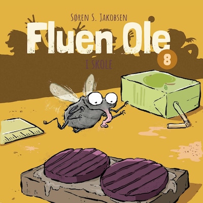 Fluen Ole #8: Fluen Ole i skole – omslag til lydbogen af Søren S. Jakobsen