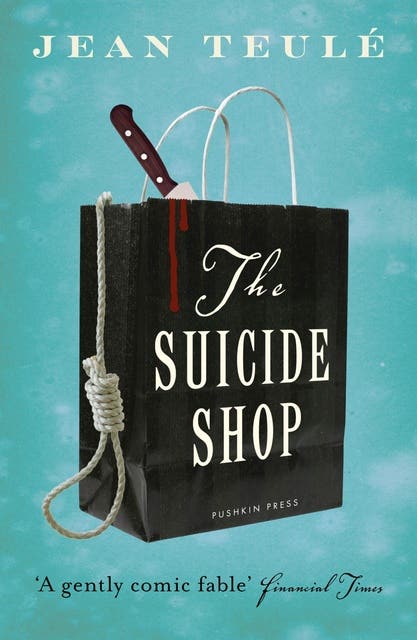 The Suicide Shop – omslag til lydbogen af Jean Teulé