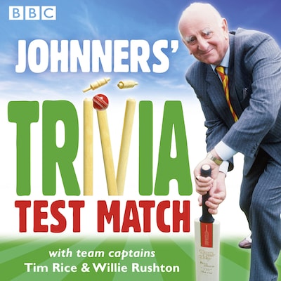 Johnners' Trivia Test Match – omslag til lydbogen af Brian Johnston