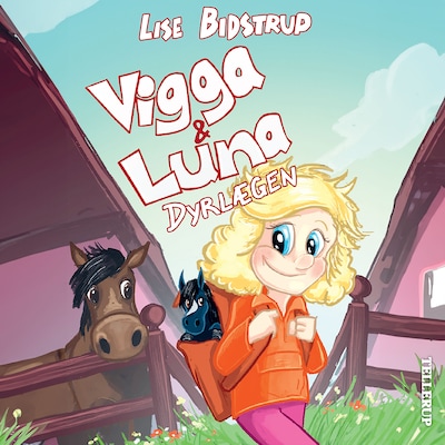 Vigga & Luna #1: Dyrlægen – omslag til lydbogen af Lise Bidstrup