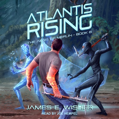 Atlantis Rising – omslag til lydbogen af James E. Wisher
