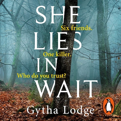 She Lies in Wait – omslag til lydbogen af Gytha Lodge