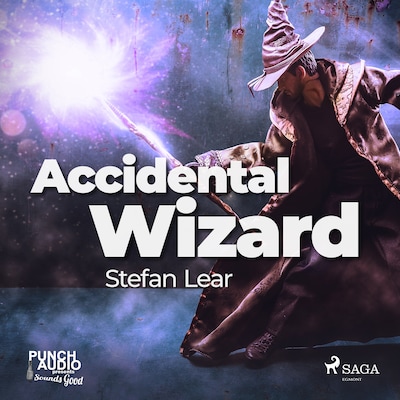 Accidental Wizard – omslag til lydbogen af Stefan Lear