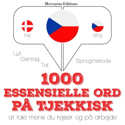 1000 essentielle ord på tjekkisk – omslag til lydbogen af JM Gardner