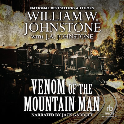 Venom of the Mountain Man – omslag til lydbogen af William W. Johnstone, J.A. Johnstone