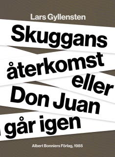 Skuggans återkomst eller Don Juan går igen – omslag till ljudboken av Lars Gyllensten