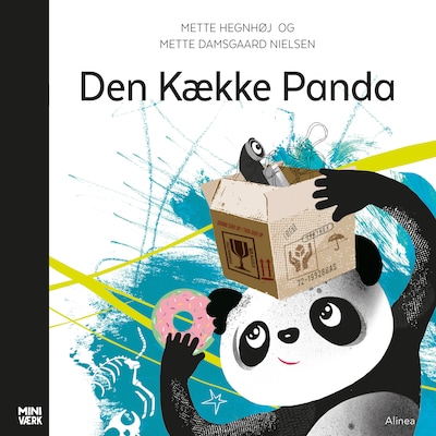 Den kække panda – omslag til lydbogen af Mette Hegnhøj Mortensen