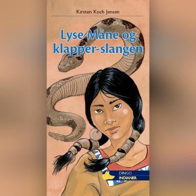 Lyse Måne og klapper-slangen – omslag til lydbogen af Kirsten Koch Jensen