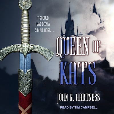 Queen of Kats – omslag til lydbogen af John G. Hartness