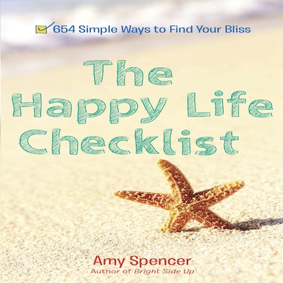The Happy Life Checklist – omslag til lydbogen af Amy Spencer