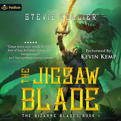 The Jigsaw Blade – omslag til lydbogen af Stevie Collier