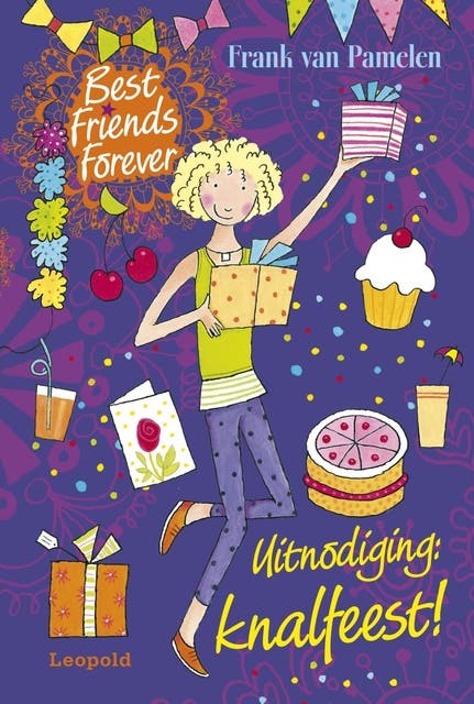Best Friends Forever * Uitnodiging: knalfeest! – omslag van het luisterboek van Frank van Pamelen
