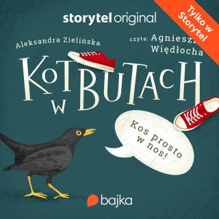 Kot w butach. Kos prosto w nos! – okładka audiobooka, autor Aleksandra Zielińska