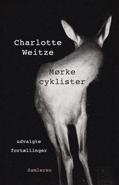 Mørke cyklister - udvalgte fortællinger – omslag til lydbogen af Charlotte Weitze