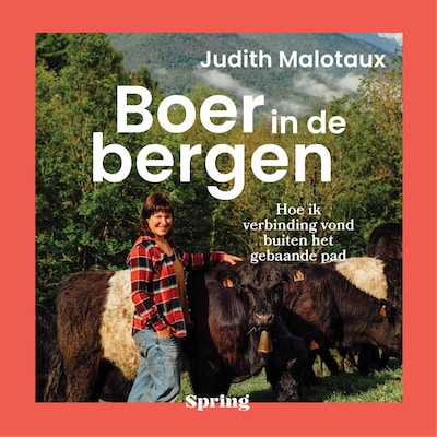 Boer in de bergen – omslag van het luisterboek van Judith Malotaux