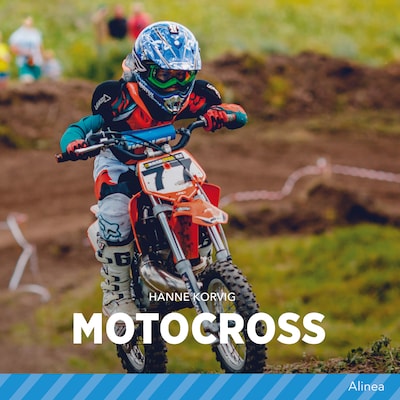 Motocross – omslag til lydbogen af Hanne Korvig