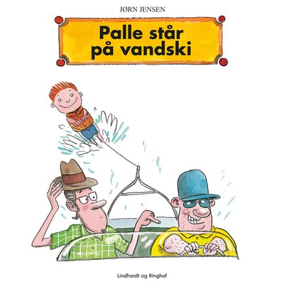 Palle står på vandski – omslag til lydbogen af Jørn Jensen