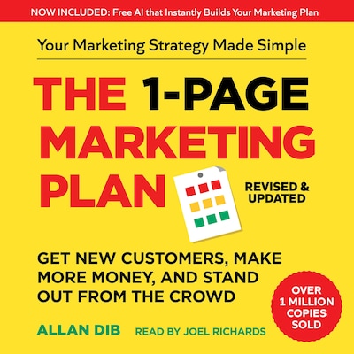 The 1-Page Marketing Plan – omslag til lydbogen af Allan Dib