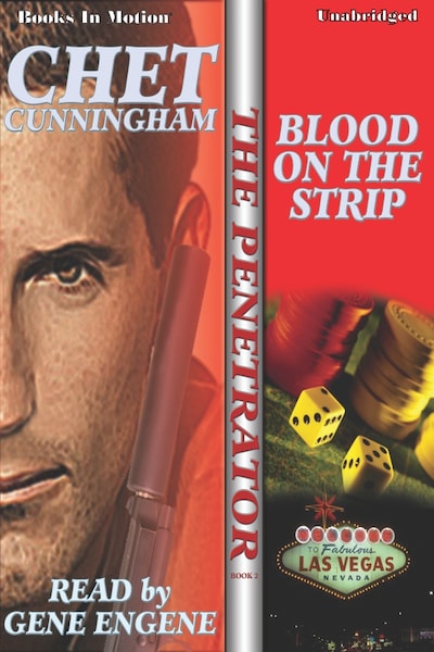 Blood On The Strip – omslag til lydbogen af Chet Cunningham