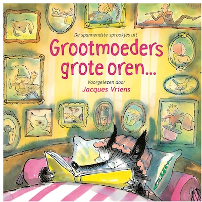 Grootmoeders grote oren – omslag van het luisterboek van Jacques Vriens