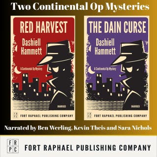 Two Continental Op Mysteries - Red Harvest and The Dain Curse - Unabridged – omslag till ljudboken av Dashiell Hammett