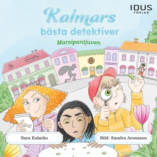 Marsipantjuven – omslag till ljudboken av Sandra Aronsson,Sara Kalmlin