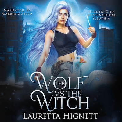 The Wolf Vs The witch – omslag til lydbogen af Lauretta Hignett