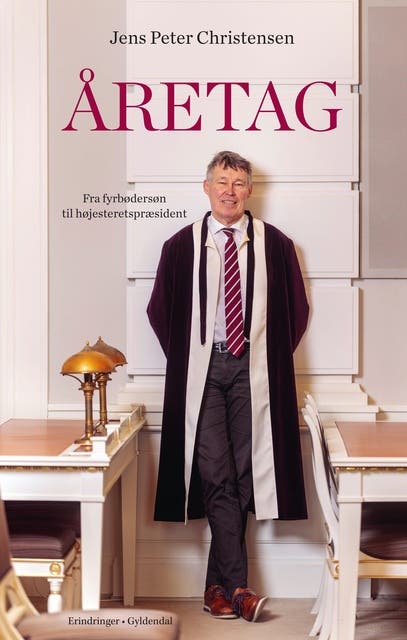 Åretag: Fra fyrbødersøn til højesteretspræsident. Erindringer – omslag til lydbogen af Jens Peter Christensen