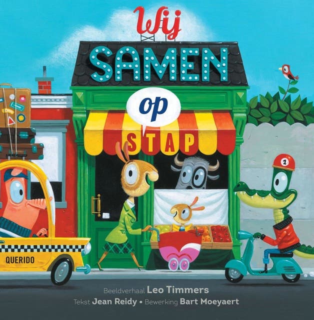 Wij samen op stap – omslag van het luisterboek van Jean Reidy,Leo Timmers