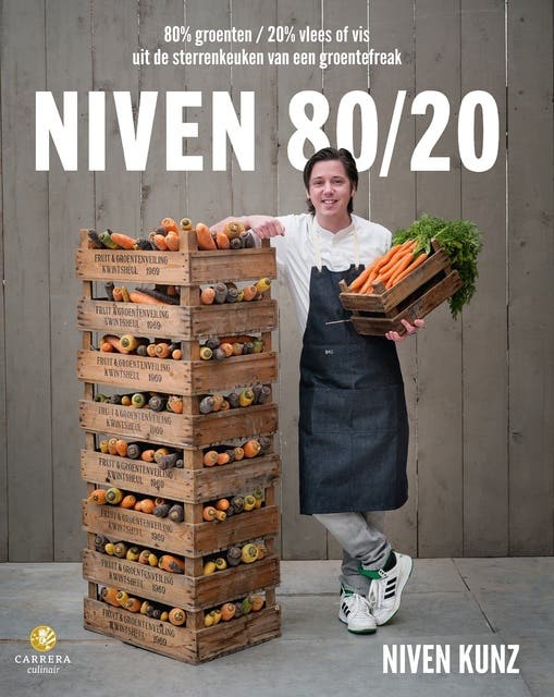 NIVEN 80/20: 80 procent groenten / 20 procent vlees of vis uit de sterrenkeuken van een groentefreak – omslag van het luisterboek van Niven Kunz